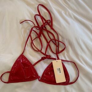 Latex, beginning, boutique top